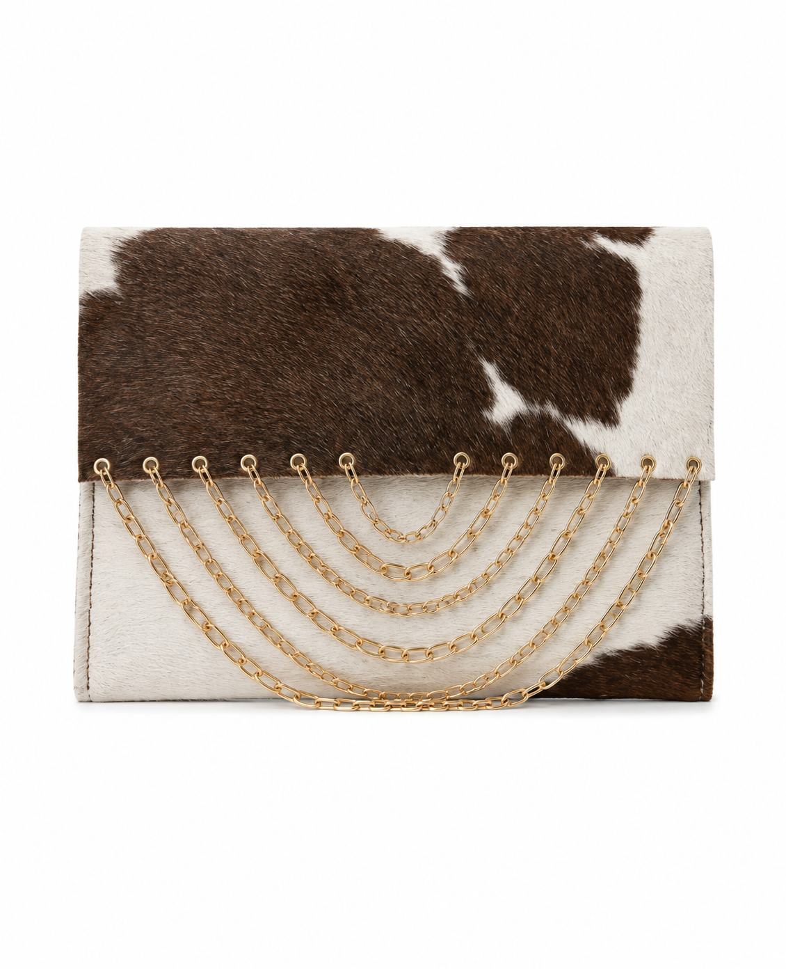 Nekhbet cowhide clutch