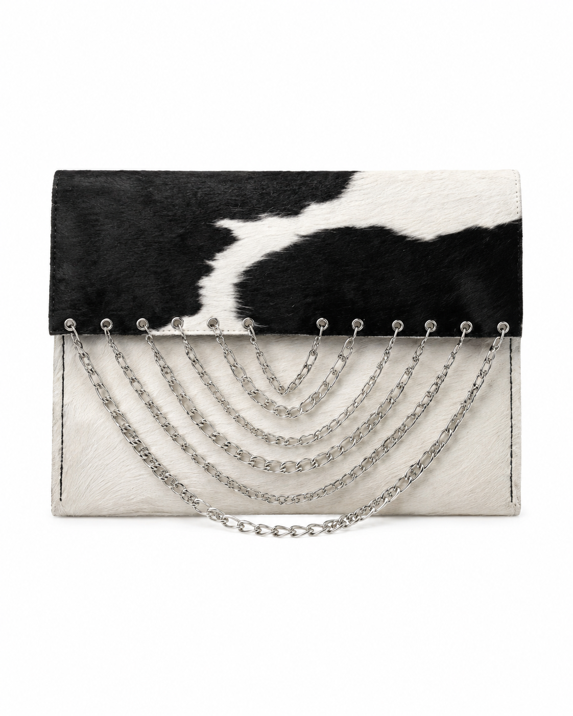 Nekhbet cowhide clutch